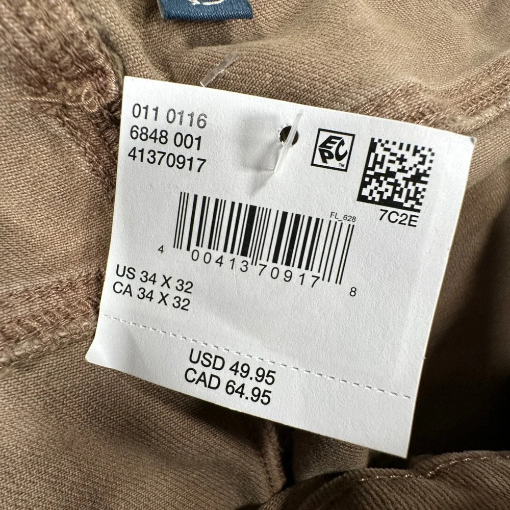 American Eagle Slim Pants Mens 34x32 (Fits as 34x31) Brown Easyflex Stretch NEW